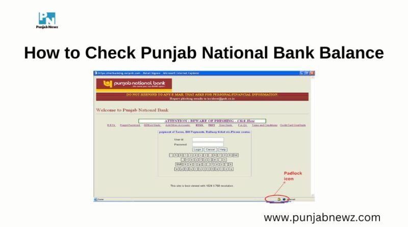 How to Check Punjab National Bank Balance